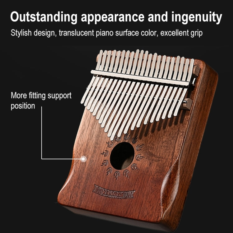 17 Tone Acacia Wood Thumb Piano Kalimba Musical Instruments(Coffee-Cat) - Keyboard Instruments by buy2fix | Online Shopping UK | buy2fix