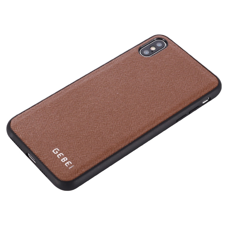 For iPhone 11 GEBEI Full-coverage Shockproof Leather Protective Case(Brown) - iPhone 11 Cases by GEBEI | Online Shopping UK | buy2fix