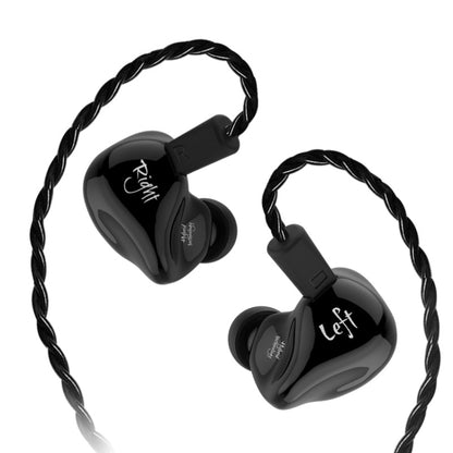 KZ ZS4 Ring Iron Hybrid Drive In-ear Wired Earphone, Standard Version(Black) - In Ear Wired Earphone by KZ | Online Shopping UK | buy2fix