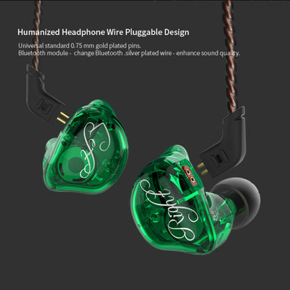KZ ZSR 6-unit Ring Iron In-ear Wired Earphone, Standard Version(Green) - In Ear Wired Earphone by KZ | Online Shopping UK | buy2fix