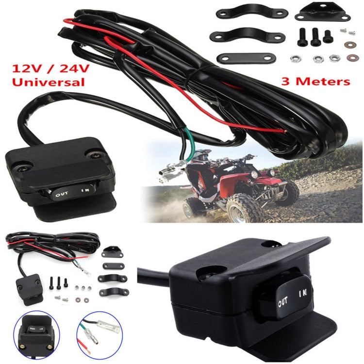 A0398 ATV Thumb Switch Control Cable Motorcycle Switch Handlebar Control Line, Cable Length: 3m - In Car by buy2fix | Online Shopping UK | buy2fix