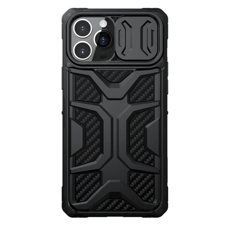 For iPhone 13 Pro NILLKIN Sliding Camera Cover Design Shockproof TPU + PC Protective Case (Black) - iPhone 13 Pro Cases by NILLKIN | Online Shopping UK | buy2fix