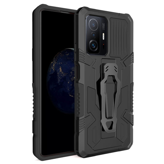 For Xiaomi Mi 11T / 11T Pro Armor Warrior Shockproof PC + TPU Protective Case(Black) - Xiaomi Accessories by buy2fix | Online Shopping UK | buy2fix