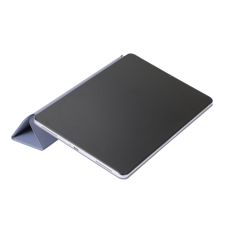 For Xiaomi Pad 5 / Pad 5 Pro Solid Color Magnetic Buckle Horizontal Flip Leather Case with Holder(Dark Blue) - Xiaomi Accessories by buy2fix | Online Shopping UK | buy2fix