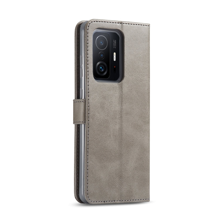 For Xiaomi Mi 11T / 11T Pro LC.IMEEKE Calf Texture Horizontal Flip Phone Leather Case with Holder & Card Slots & Wallet(Grey) - Xiaomi Cases by LC.IMEEKE | Online Shopping UK | buy2fix