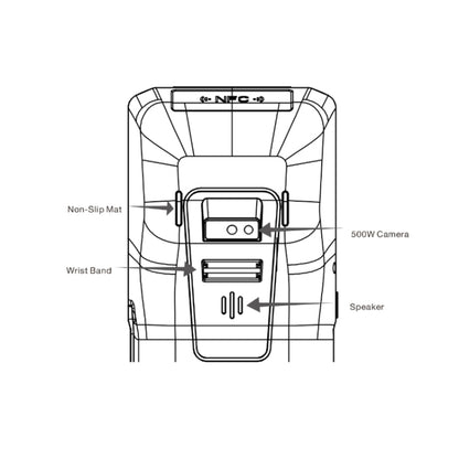 POS-6100 5.5 inch Handheld Android Smart Scan Code Cash Register Thermal Printing Machine PDA Terminal, EU Plug - Consumer Electronics by buy2fix | Online Shopping UK | buy2fix