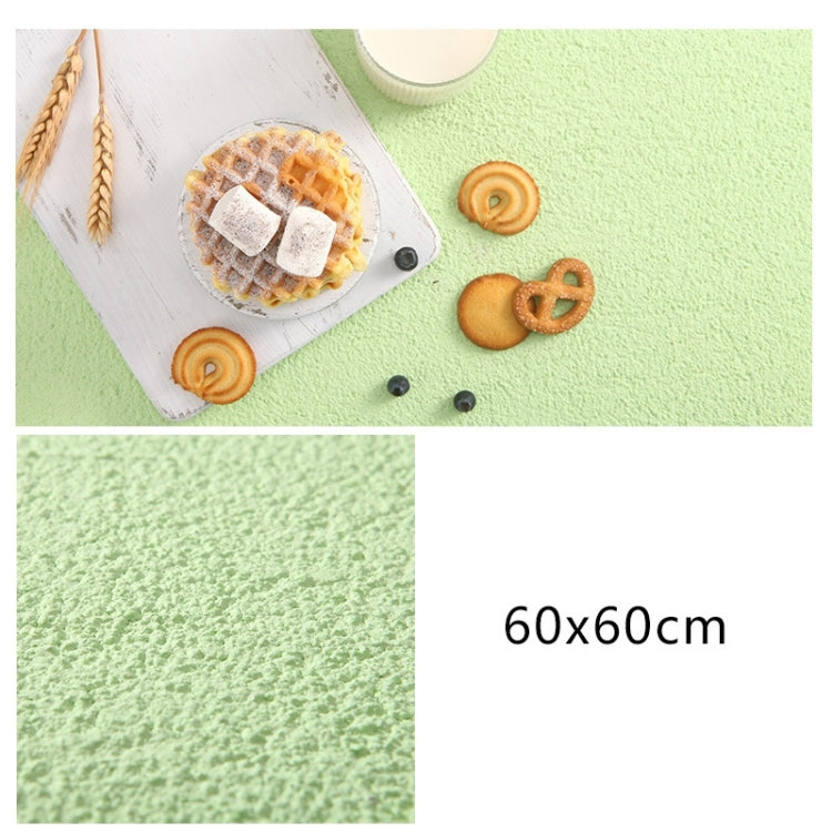 60 x 60cm PVC Backdrop Board Coarse Sand Texture Cement Photography Backdrop Board(Light Green) - Camera Accessories by buy2fix | Online Shopping UK | buy2fix