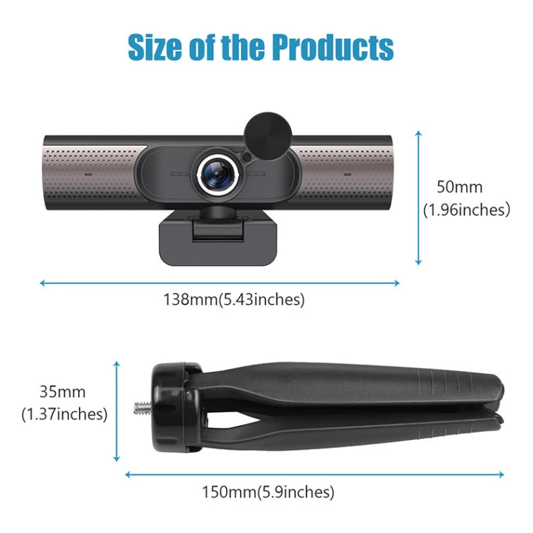 HY33 1080P HD USB Computer Webcam, Type:without Speaker(Black) - HD Camera by buy2fix | Online Shopping UK | buy2fix