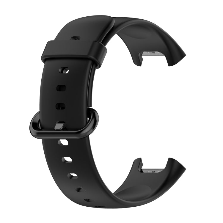 For Xiaomi Redmi Watch 2 Solid Color Silicone Strap Watch Band(Black) - Smart Wear by buy2fix | Online Shopping UK | buy2fix