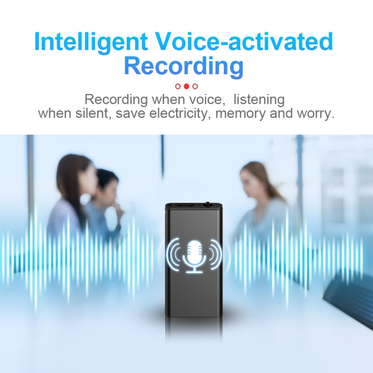 Q1 Intelligent HD Noise Reduction Voice Control Recorder, Capacity:16GB(Black) - Security by buy2fix | Online Shopping UK | buy2fix
