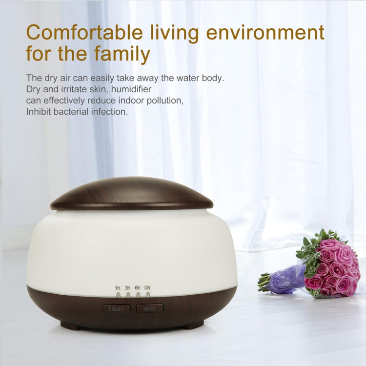 Wood Grain Humidifier Air Purifier Ultrasonic Atomization Household Aromatherapy Machine with Colorful LED Light Automatic Alcohol Sprayer, Plug Specification:AU Plug(Light Brown) - Home & Garden by buy2fix | Online Shopping UK | buy2fix