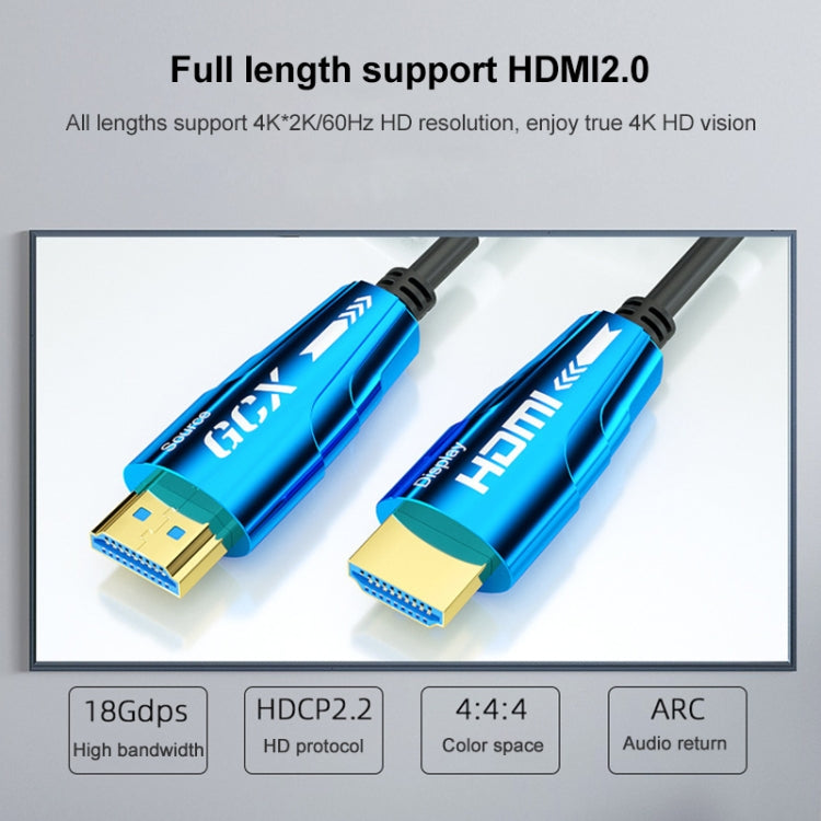 HDMI 2.0 Male to HDMI 2.0 Male 4K HD Active Optical Cable, Cable Length:10m - Audio Optical Cables by buy2fix | Online Shopping UK | buy2fix