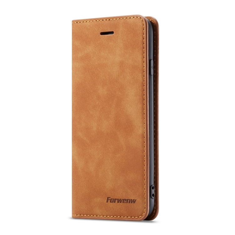 For iPhone SE 2022 / SE 2020 / 8 / 7 Forwenw Dream Series Oil Edge Strong Magnetism Horizontal Flip Leather Case with Holder & Card Slots & Wallet & Photo Frame(Brown) - iPhone SE 2022 / 2020 / 8 / 7 Cases by LC.IMEEKE | Online Shopping UK | buy2fix