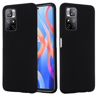 For Xiaomi Redmi Note 11 5G China / Note 11T 5G / Poco M4 Pro 5G Liquid Silicone Phone Case(Black) - Xiaomi Cases by buy2fix | Online Shopping UK | buy2fix