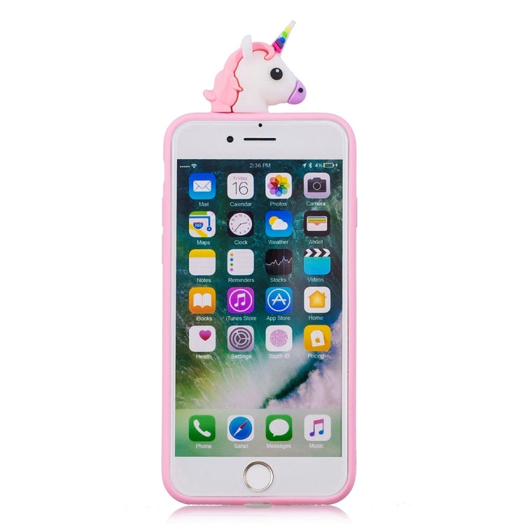 For iPhone 7 / 8 Shockproof Cartoon TPU Protective Case(Unicorn) - More iPhone Cases by buy2fix | Online Shopping UK | buy2fix