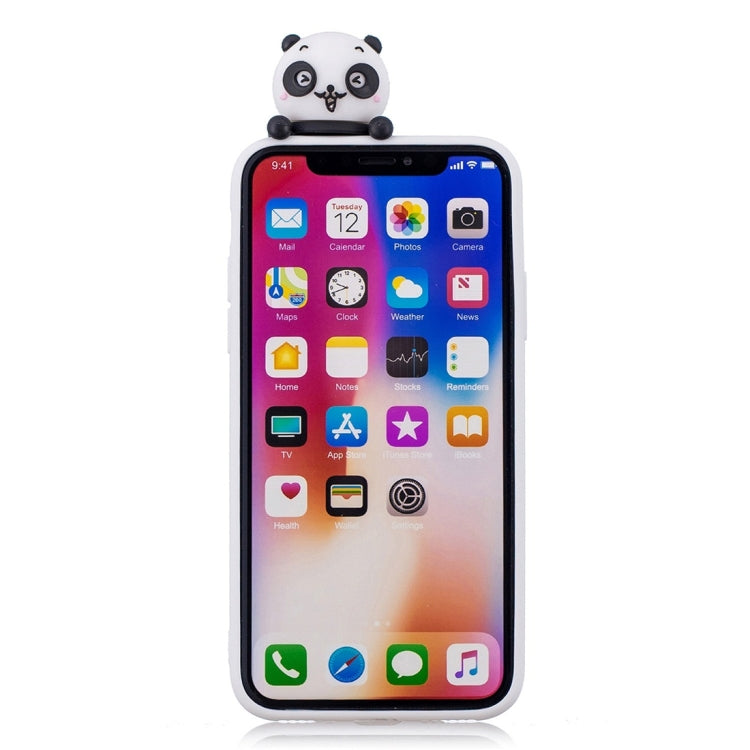 For iPhone X / XS Shockproof Cartoon TPU Protective Case(Panda) - More iPhone Cases by buy2fix | Online Shopping UK | buy2fix