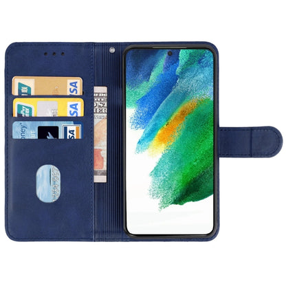 Leather Phone Case For Samsung Galaxy S21 FE 5G(Blue) - Galaxy Phone Cases by buy2fix | Online Shopping UK | buy2fix