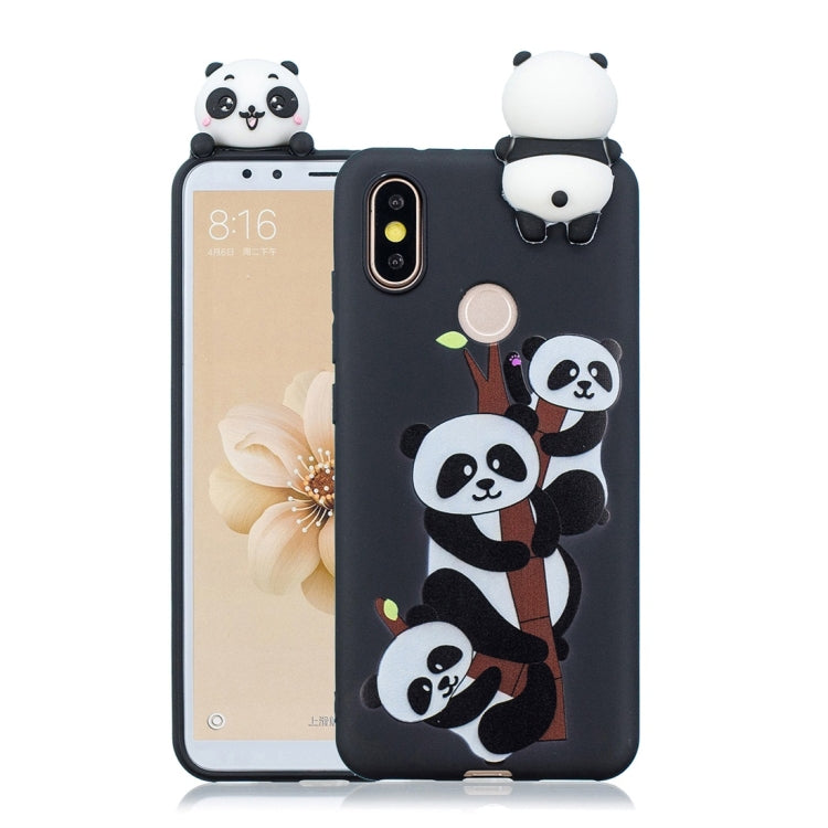 For Huawei Y6 (2019) Shockproof Cartoon TPU Protective Case(Three Pandas) - Huawei Cases by buy2fix | Online Shopping UK | buy2fix