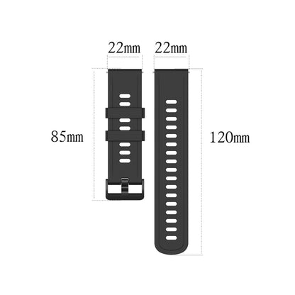 For Amazfit GTR Silicone Smart Watch Watch Band, Size:22mm(Orange Red) - Watch Bands by buy2fix | Online Shopping UK | buy2fix