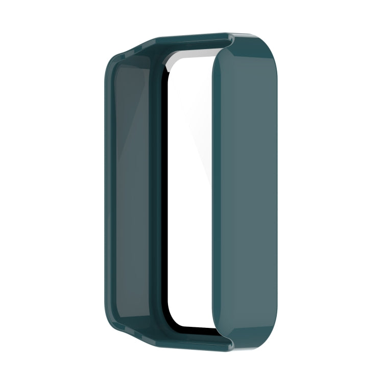 For Xiaomi Redmi Smart Band Pro PC + Tempered Glass Watch Protective Case(Pine Needle Green) - Watch Cases by buy2fix | Online Shopping UK | buy2fix