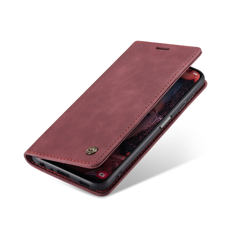 For Samsung Galaxy A13 4G/A13 5G/A04S/A04/M13 5G CaseMe 013 Multifunctional Horizontal Flip Leather Phone Case(Wine Red) - Samsung Accessories by CaseMe | Online Shopping UK | buy2fix