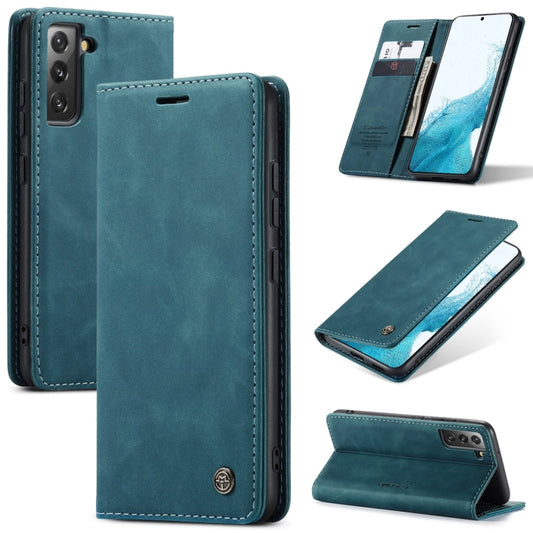 For Samsung Galaxy S22+ CaseMe 013 Multifunctional Horizontal Flip Leather Phone Case(Blue) - Galaxy S22+ 5G Cases by CaseMe | Online Shopping UK | buy2fix