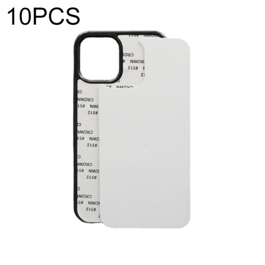 For iPhone 13 mini 10 PCS 2D Blank Sublimation Phone Case (Black) - iPhone 13 mini Cases by buy2fix | Online Shopping UK | buy2fix