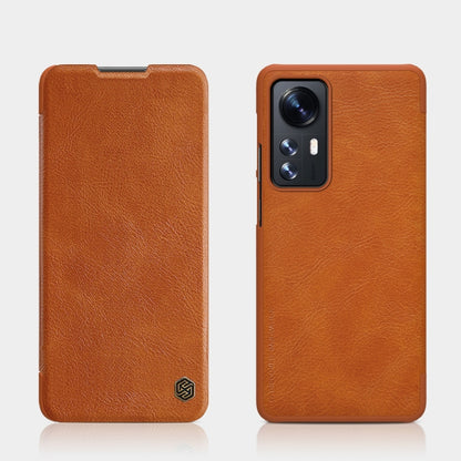 For Xiaomi Redmi Note 11 5G / 11T 5G / Poco M4 Pro 5G / 11S 5G NILLKIN QIN Series Crazy Horse Texture Leather Phone Case(Brown) - Xiaomi Cases by NILLKIN | Online Shopping UK | buy2fix