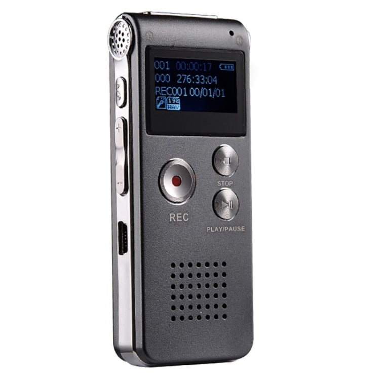 SK-012 4GB USB Dictaphone Digital Audio Voice Recorder with WAV MP3 Player VAR Function(Grey) - Consumer Electronics by buy2fix | Online Shopping UK | buy2fix