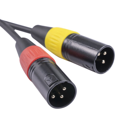 TC194BUXK108YR-30 3.5mm Male to Dual Canon Male Audio Cable, Length: 3m - Aux Cable by buy2fix | Online Shopping UK | buy2fix