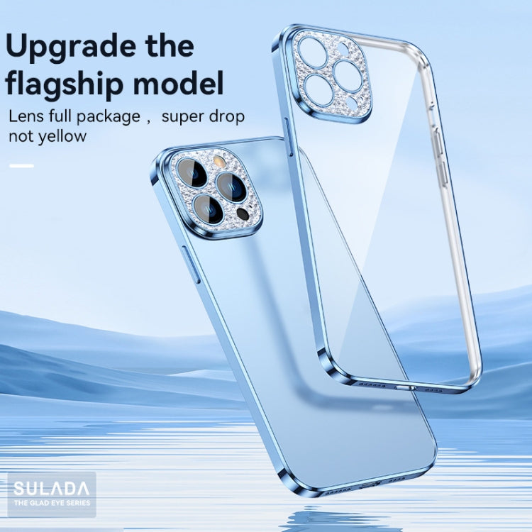 For iPhone 11 SULADA Diamond Lens Protector Plated Frosted Case (Black) - iPhone 11 Cases by SULADA | Online Shopping UK | buy2fix