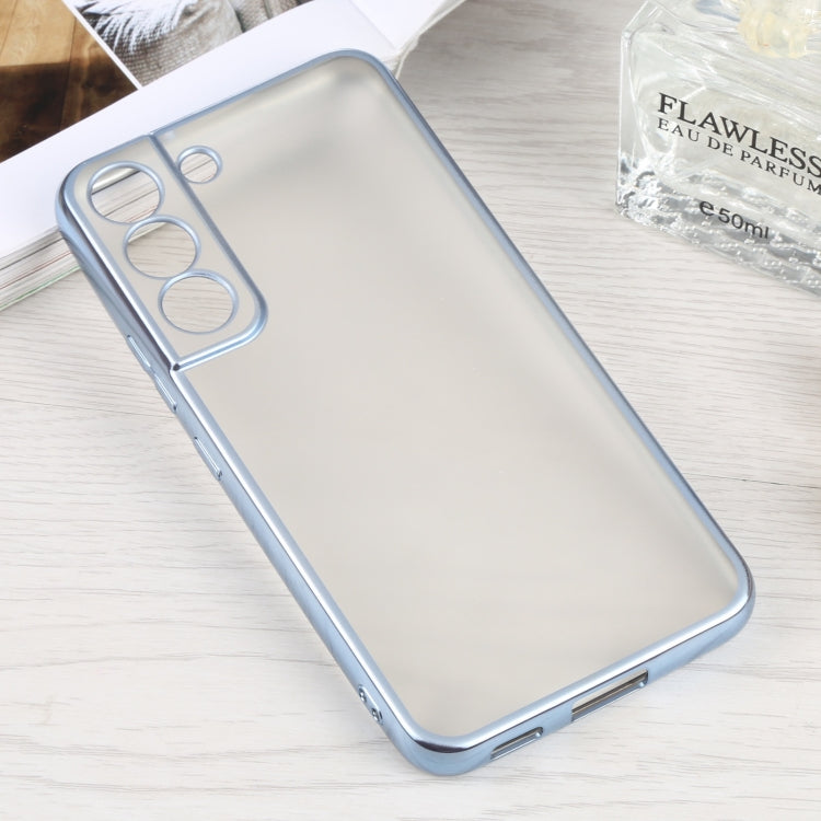 For Samsung Galaxy S22 5G SULADA Electroplating Shockproof Ultra-thin Matte TPU Phone Case(Sierra Blue) - Galaxy S22 5G Cases by SULADA | Online Shopping UK | buy2fix