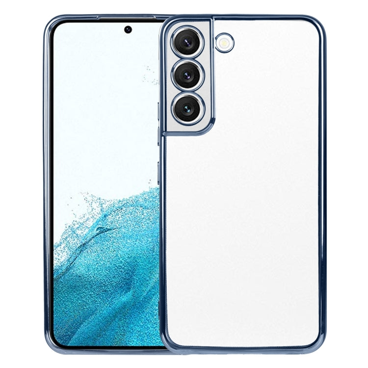 For Samsung Galaxy S22 5G SULADA Elastic Silicone Edge + TPU Phone Case(Blue) - Galaxy S22 5G Cases by SULADA | Online Shopping UK | buy2fix