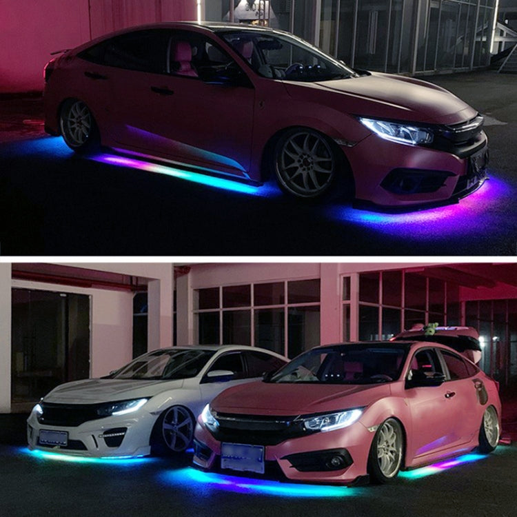 Car Modification Symphony Voice Control LED Chassis Lights, Specification:2 x 60cm + 2 x 90cm - In Car by buy2fix | Online Shopping UK | buy2fix