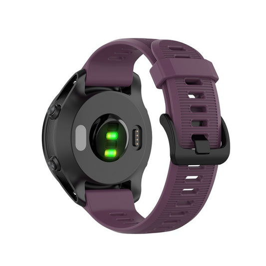 For Garmin Forerunner 945 Silicone Watch Band(Purple) - Smart Wear by buy2fix | Online Shopping UK | buy2fix