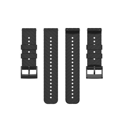 For Suunto 7 Lightning Silicone Watch Band(Black) - Smart Wear by buy2fix | Online Shopping UK | buy2fix