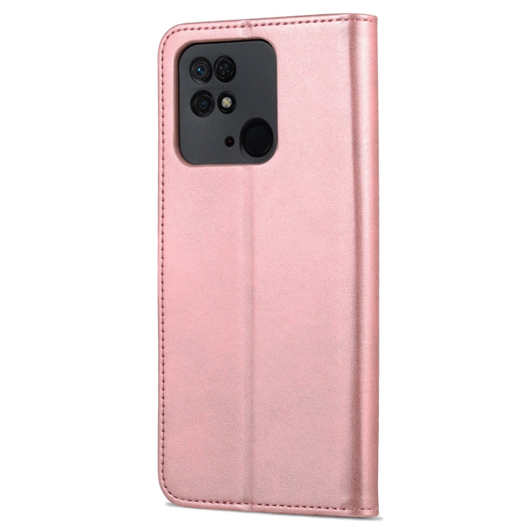 For Xiaomi Redmi 10C / Redmi 10 India AZNS Skin Feel Calf Texture Flip Leather Phone Case(Rose Gold) - Xiaomi Cases by AZNS | Online Shopping UK | buy2fix