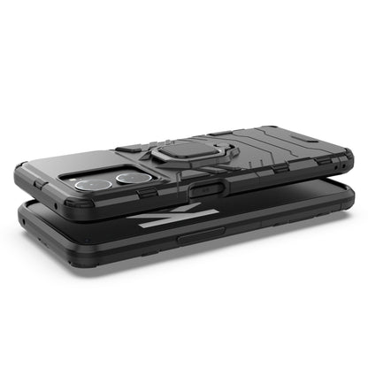 For OPPO K10 Magnetic Ring Holder PC + TPU Phone Case(Navy Blue) - OPPO Cases by buy2fix | Online Shopping UK | buy2fix