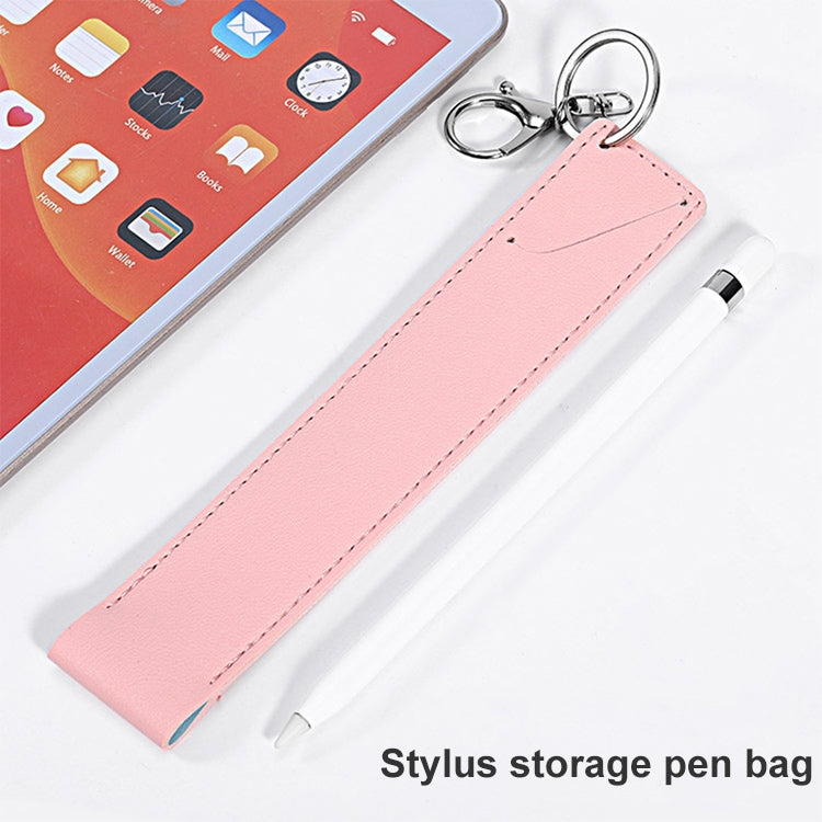 PU Leather Shockproof Protective Case for Apple Pencil 1 / 2(Pink) - Pencil Accessories by buy2fix | Online Shopping UK | buy2fix