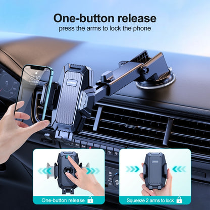 JOYROOM JR-ZS285 Mechanical Car Dashboard Phone Holder(Black) - Car Holders by JOYROOM | Online Shopping UK | buy2fix