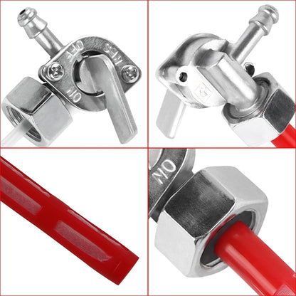 Motorcycle Fuel Tap Valve Petcock Fuel Tank Gas Switch for Honda CB400F 1977(Red) - In Car by buy2fix | Online Shopping UK | buy2fix