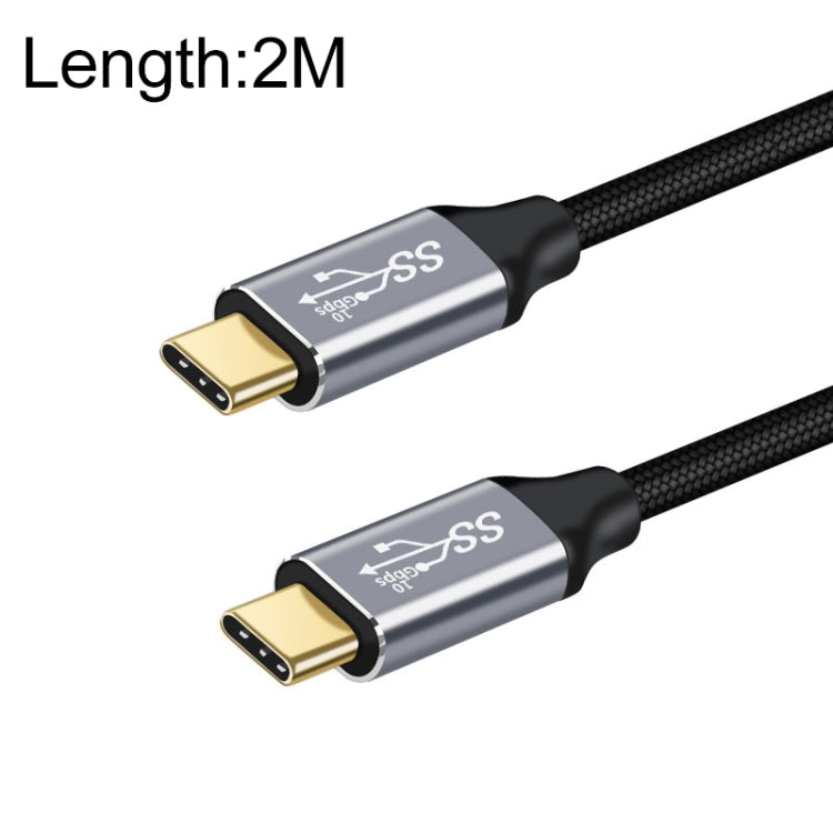 2m 10Gbps USB-C / Type-C Male to Male Charging Data Transmission Cable - Computer & Networking by buy2fix | Online Shopping UK | buy2fix