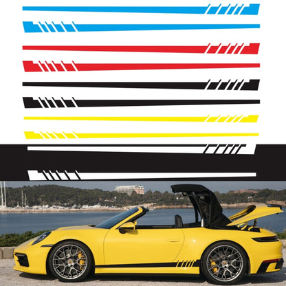 2 PCS/Set D-854 Stripe Pattern Car Modified Decorative Sticker(Red) - In Car by buy2fix | Online Shopping UK | buy2fix