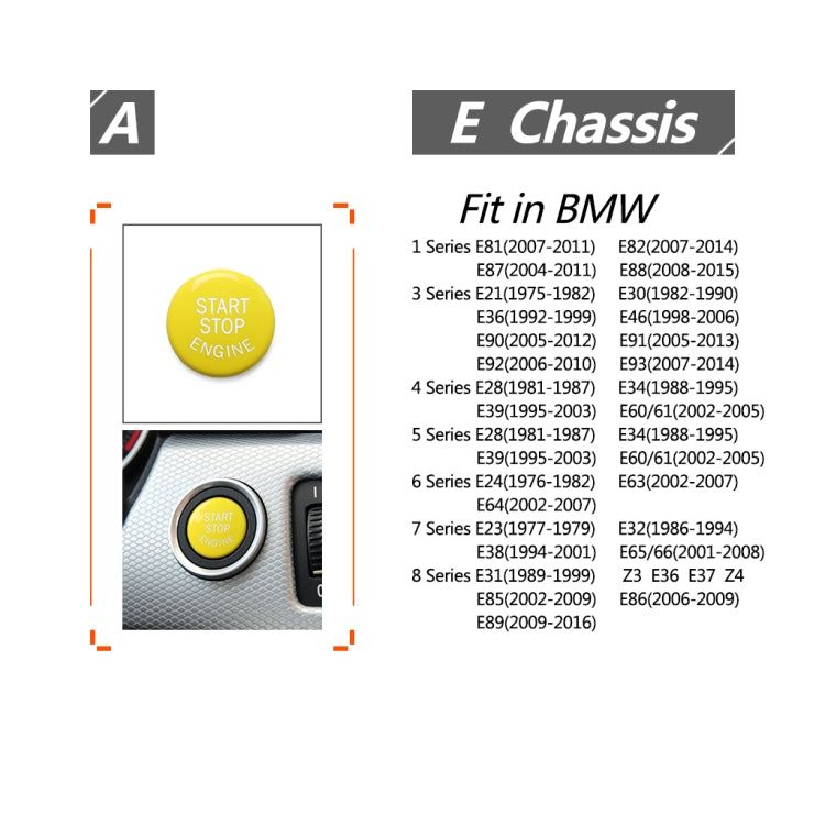 Car Engine Start Stop Button for BMW E90 - In Car by buy2fix | Online Shopping UK | buy2fix