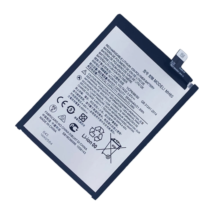 MH60 6000mAh For Motorola Moto G10 Power Li-Polymer Battery Replacement - For Motorola by buy2fix | Online Shopping UK | buy2fix