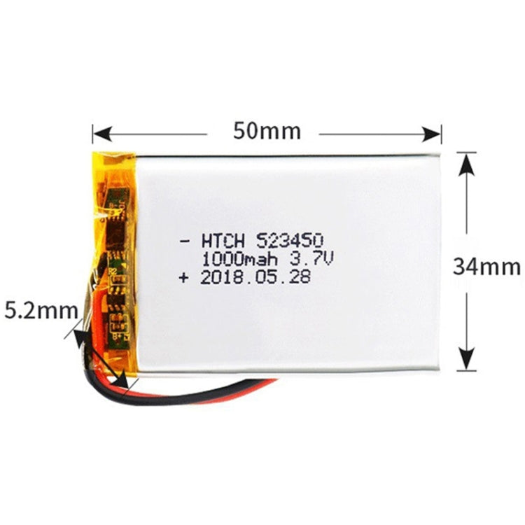 2pcs 523450 1000mAh Li-Polymer Battery Replacement - Others by buy2fix | Online Shopping UK | buy2fix