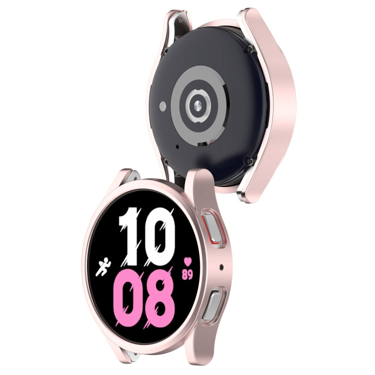 For Samsung Galaxy Watch 5 40 mm Half Coverage Hollowed PC Protective Case(Original Powder) - Watch Cases by buy2fix | Online Shopping UK | buy2fix