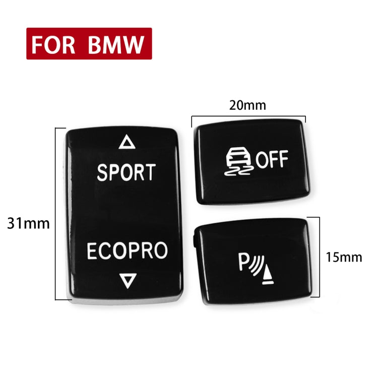 Car Gear Button Set for BMW 1 Series F20 2012-2018,Left and Right Drive(Black) - In Car by buy2fix | Online Shopping UK | buy2fix