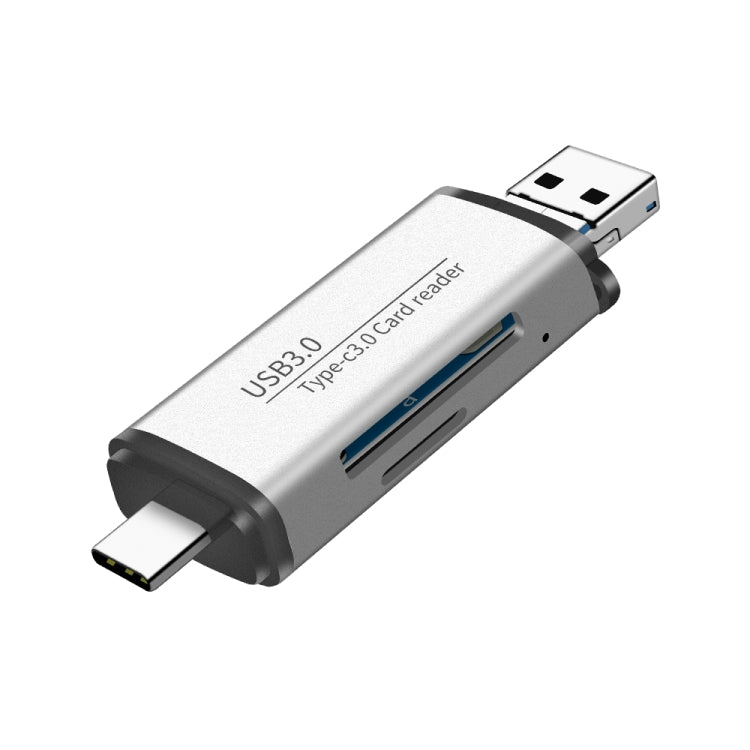 ADS-101 USB 3.0 Multi-function Card Reader(Silver) -  by buy2fix | Online Shopping UK | buy2fix