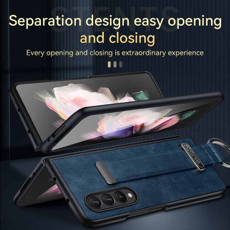 For Samsung Galaxy Z Fold4 SULADA Cool Series PC + Leather Texture Skin Feel Shockproof Phone Case(Brown) - Galaxy Z Fold4 5G Cases by SULADA | Online Shopping UK | buy2fix